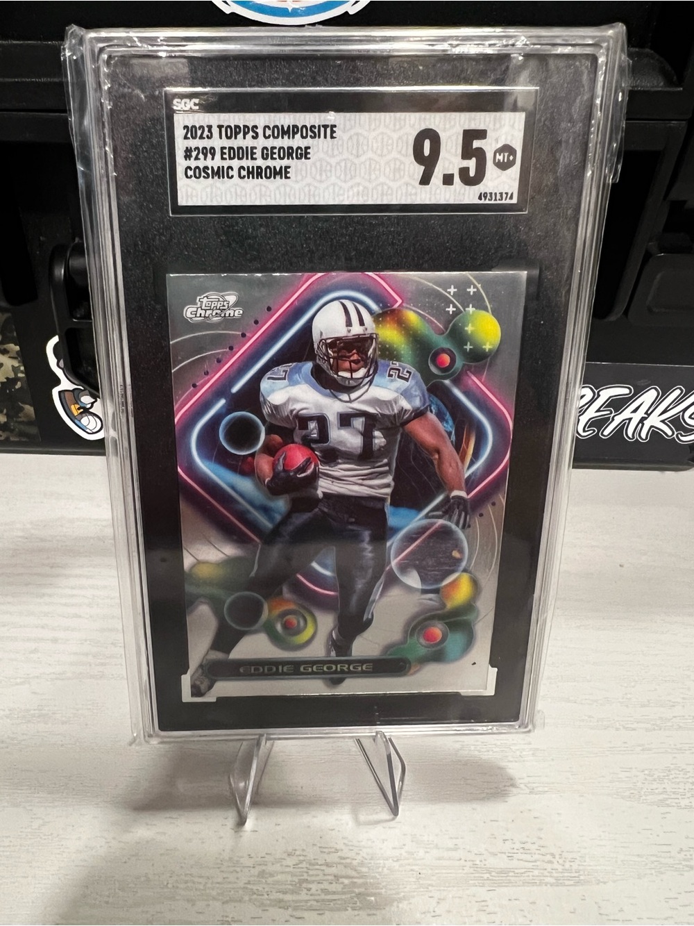 Eddie George cosmic chrome SGC 9.5 card